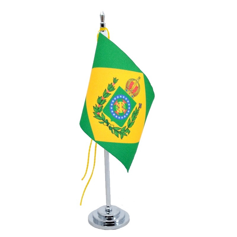 Bandeira De Mesa Brasil Imp Rio Cm Alt Mastro No Shoptime