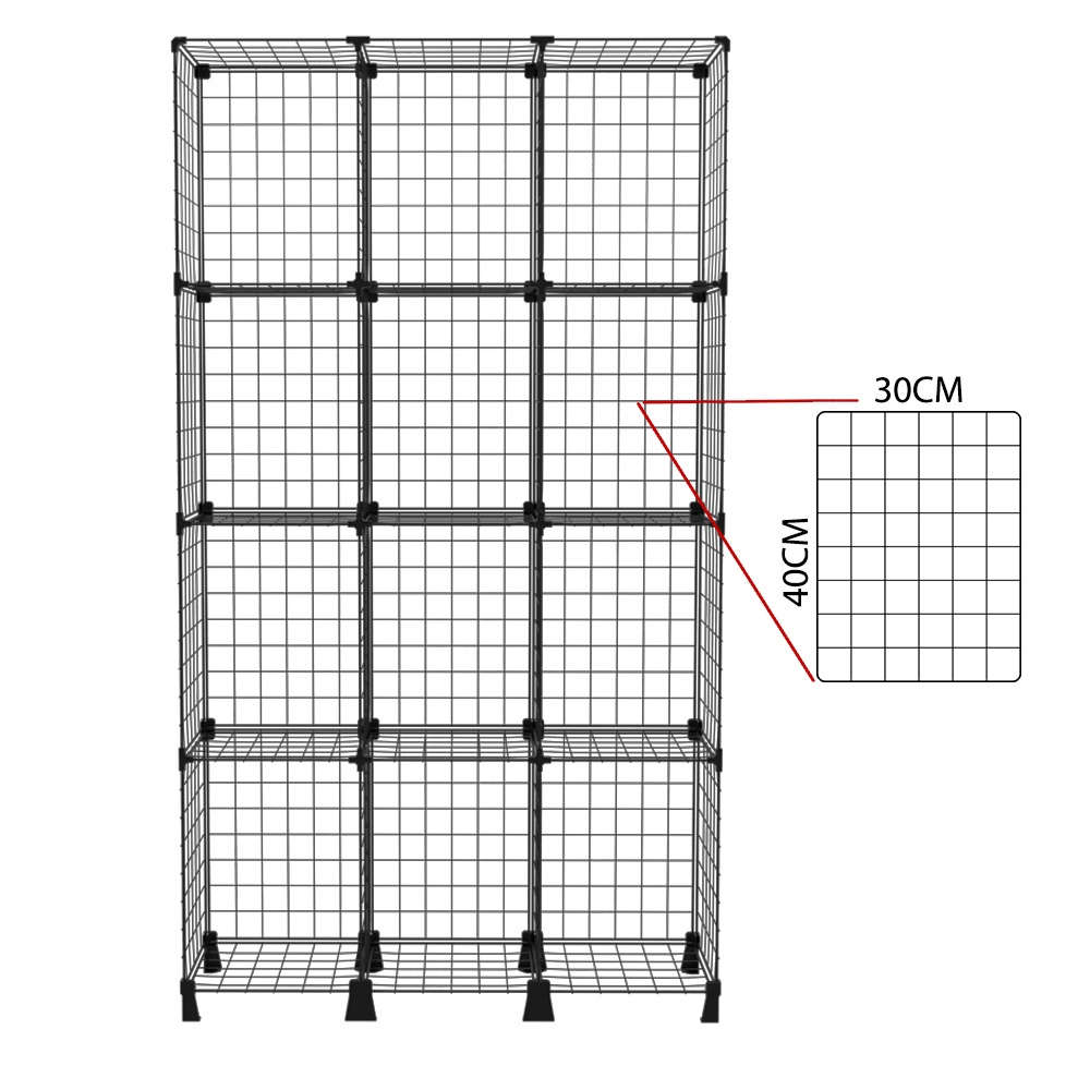 Estante Aramada 12 Nichos 40cm De Altura 30cm Profundidade