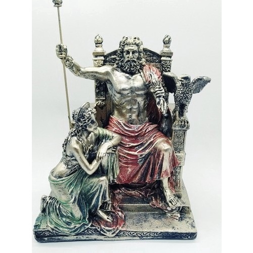 Estatua De Zeus E Hera No Trono Deus Grego Mitologia Grega Submarino