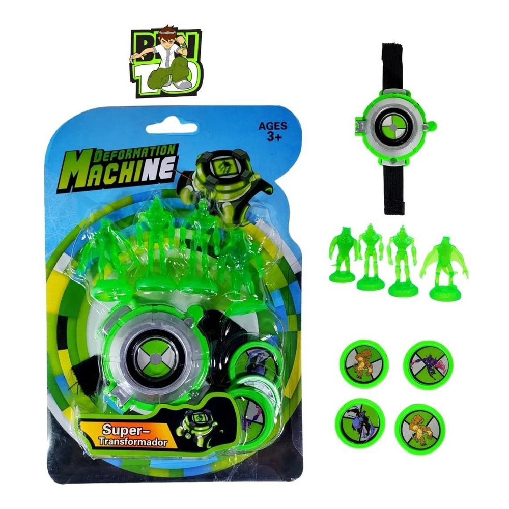 Rel Gio Lan Ador Luz Som Ben Bonecos Discos Omnitrix Em Promo O