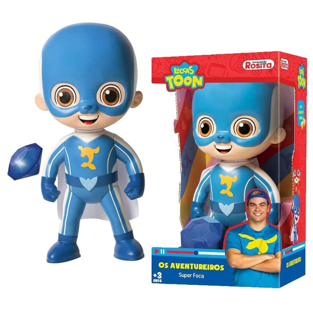 Boneco Luccas Neto Super Foca Os Aventureiros Baby Brink Submarino