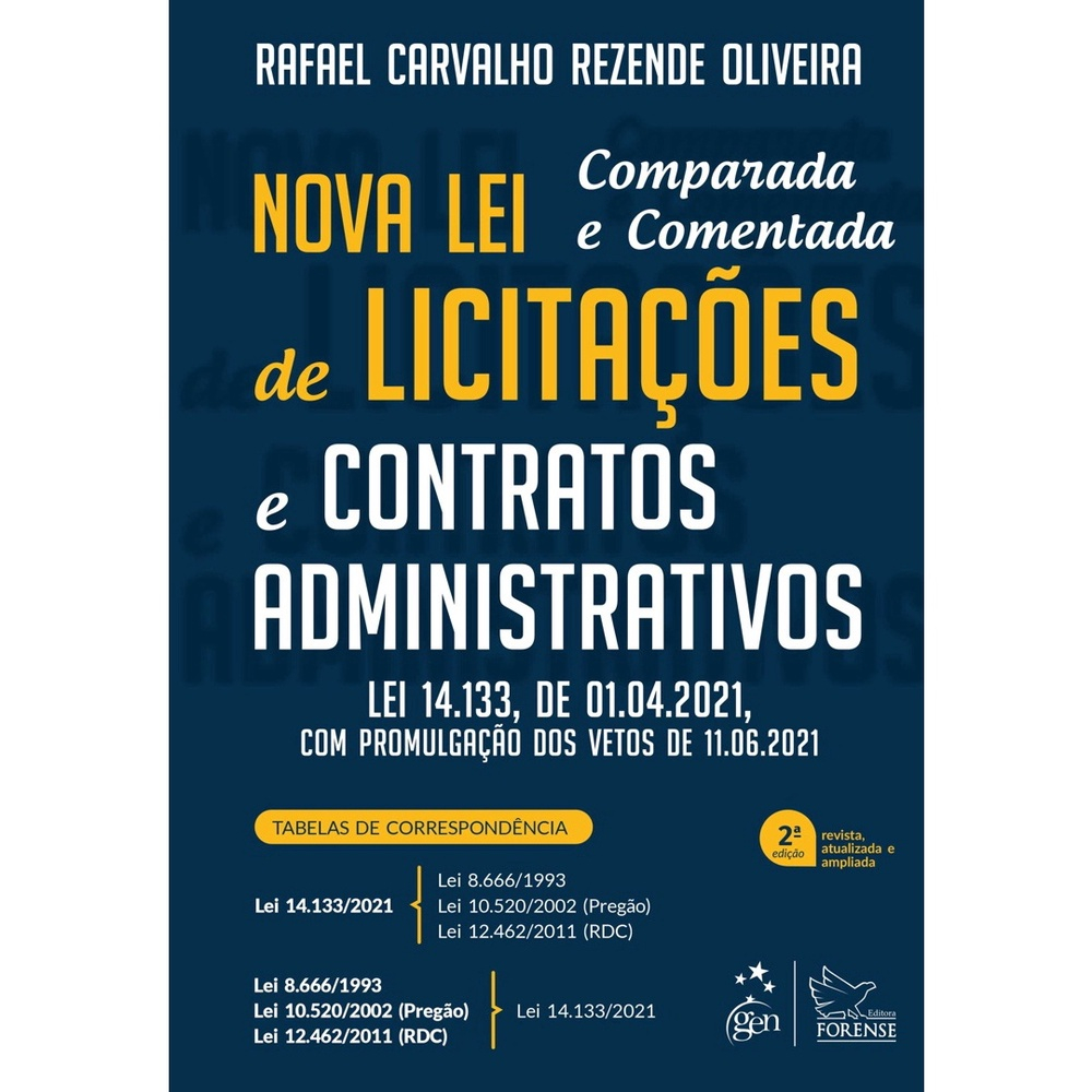 Livro Nova Lei De Licita Es E Contratos Administrativos Em Promo O