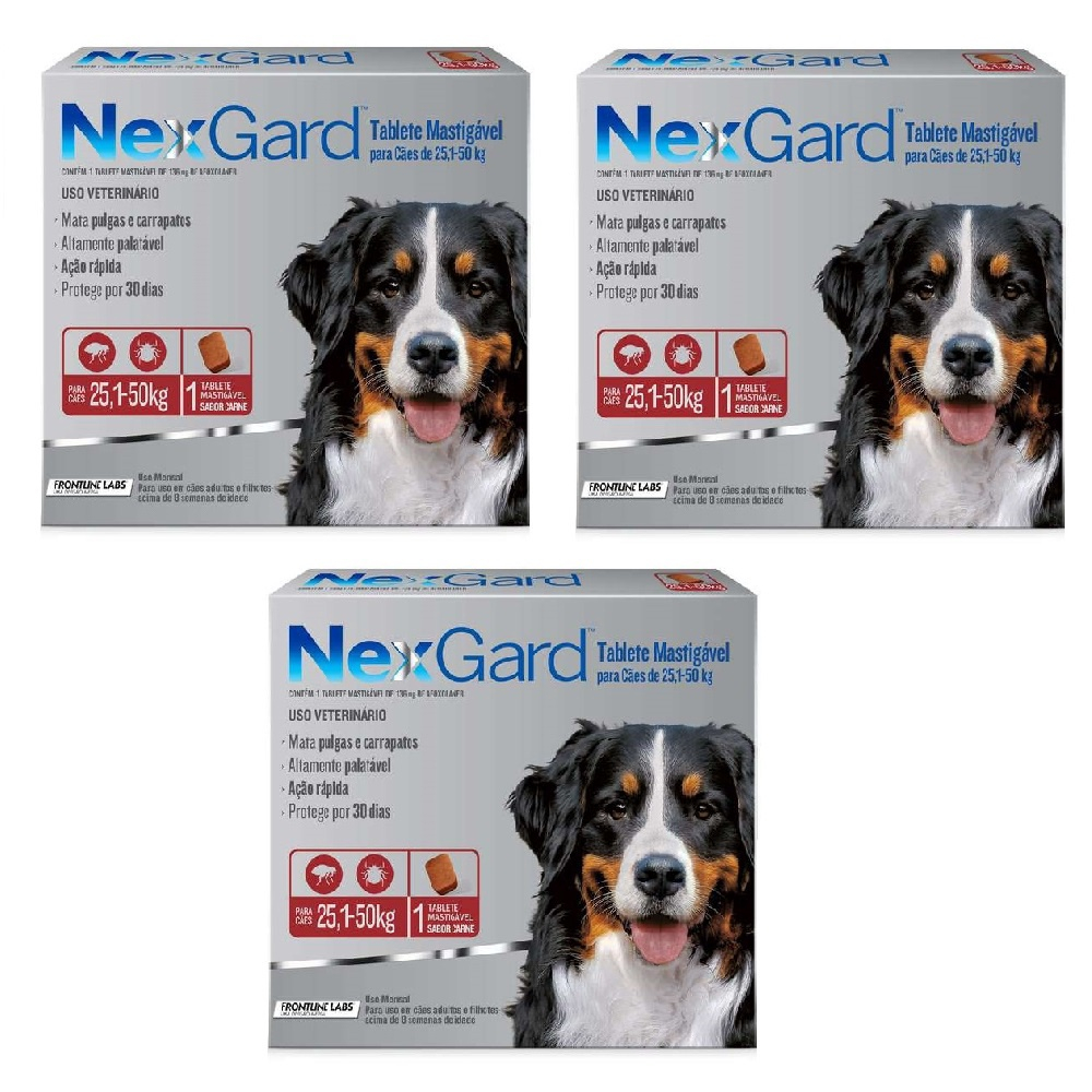 Antipulgas e Carrapatos Cães Nexgard Gg 25 a 50Kg 1 Tablete