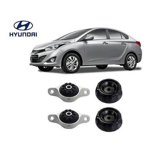 Kit 4 Coxim Amortecedor Dianteiro Traseiro Hyundai Hb20 2014 2015 2016