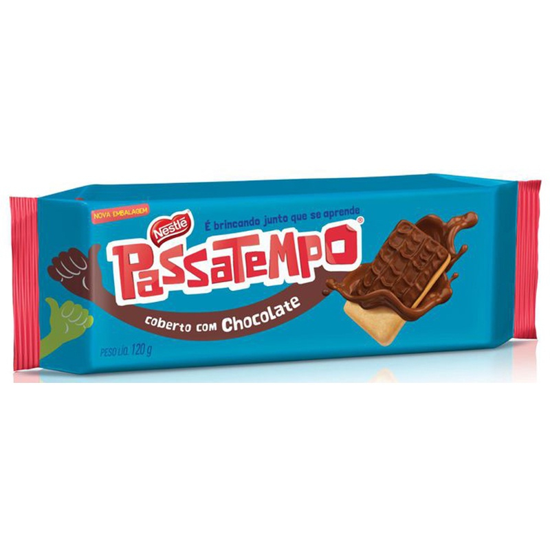 Biscoito nestlé Passatempo Cobertura de Chocolate 120G Submarino