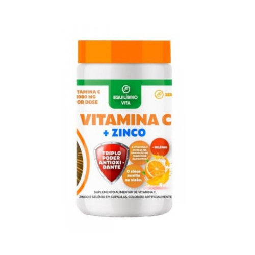 Vitamina C 1000Mg Zinco Equilíbrio Vita 60 Cápsulas em Promoção