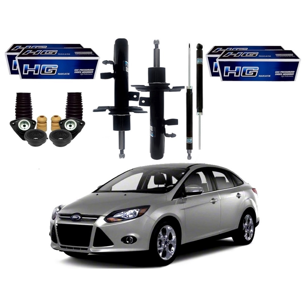 Kit Amortecedor Dianteiro Traseiro Nakata Ford Focus Sedan 1 6 2 0 2013