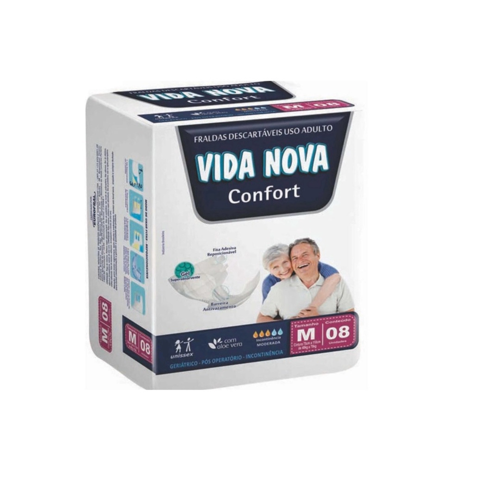 Fralda Adulto Geri Trica Descart Vel Unid Vida Nova Em Promo O