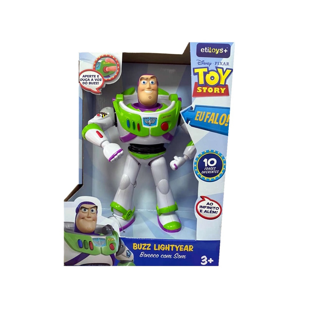 Boneco Buzz Lightyear Som Toy Story Etitoys Submarino