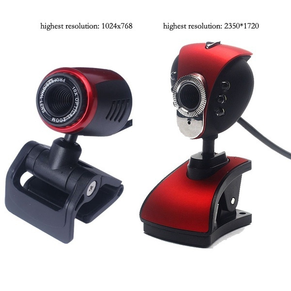 Usb Hd Webcam Camera Web Cam With Microphone Mic Led For Pc Laptop