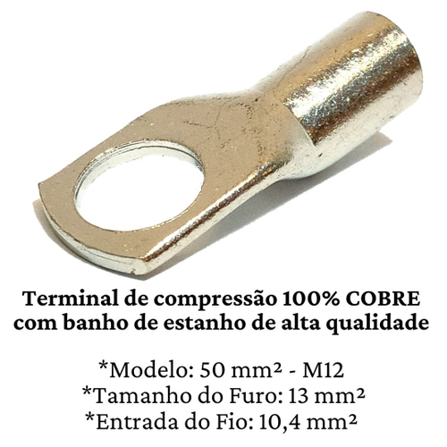 Ponteira Compress O Mm M Terminal Tubular Unidade Em Promo O Na