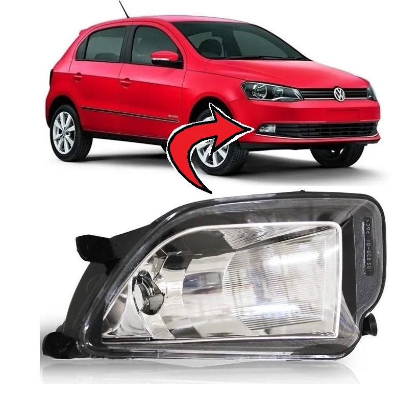 Farol Milha Auxiliar Neblina vw Gol Voyage G6 Direito em Promoção