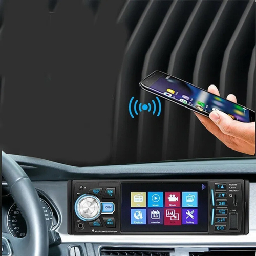 Som Carro Mp Bluetooth R Dio Din Fm Usb Controle C M R Tay Tech Em