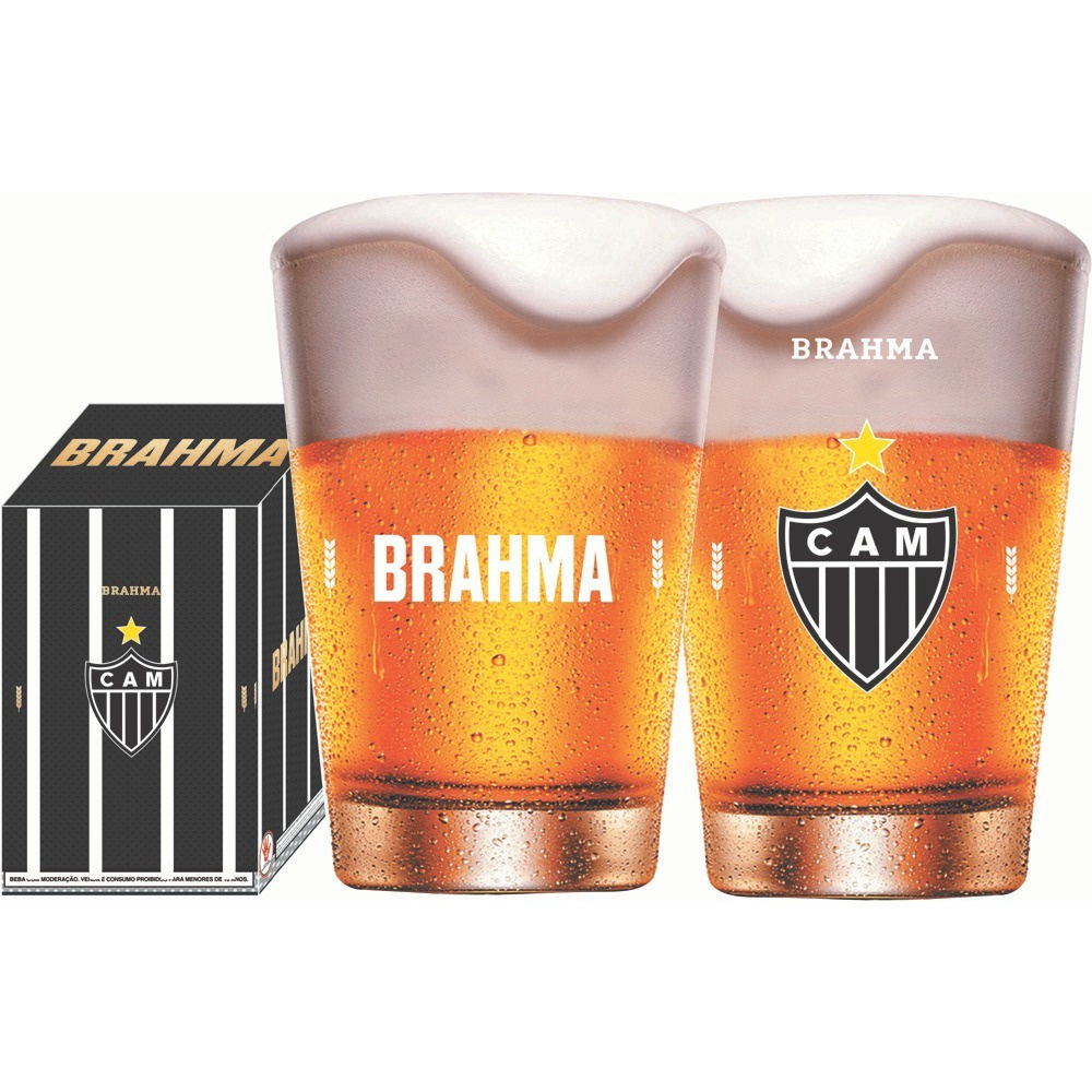 Copo Licenciado Cerveja Chopp Brahma Atlético Mineiro 350ml Submarino