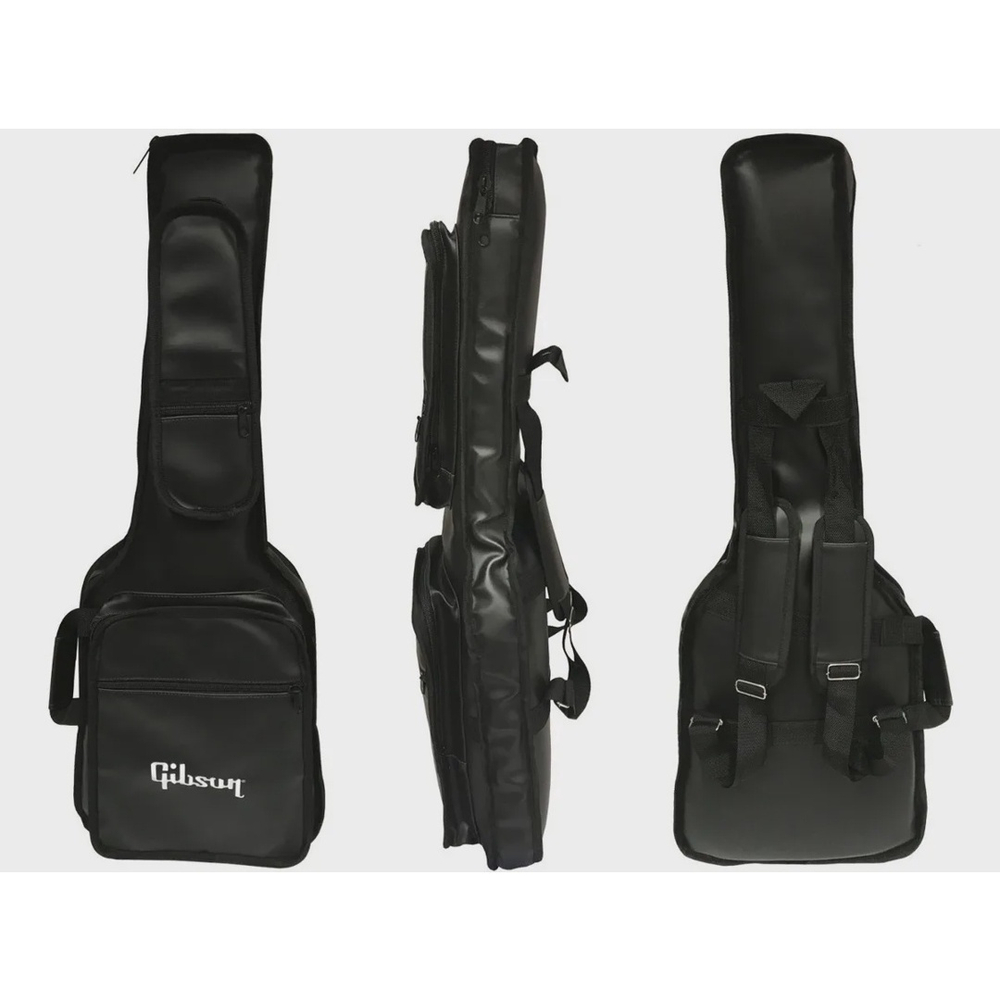 Bag Para Guitarra Gibson Couro Sint Tico Premium Luxo Preto Submarino