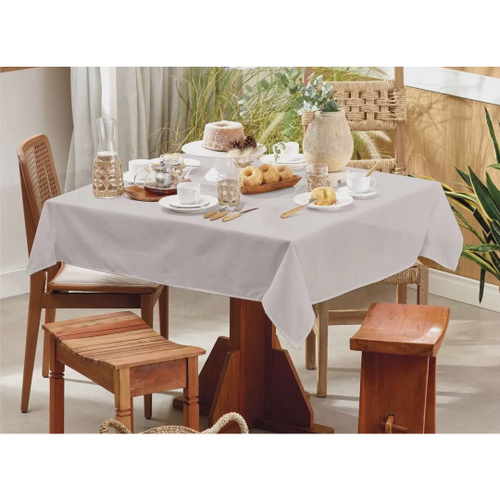 Toalha De Mesa Retangular Lugares X Cm Limpa F Cil Clean