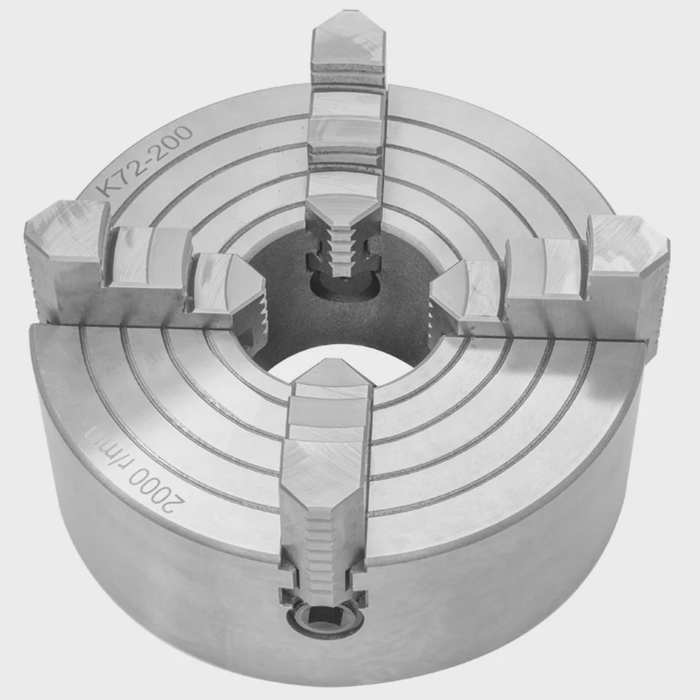 Placa Para Torno Med 100mm 4 Independente 4 Castanhas Submarino