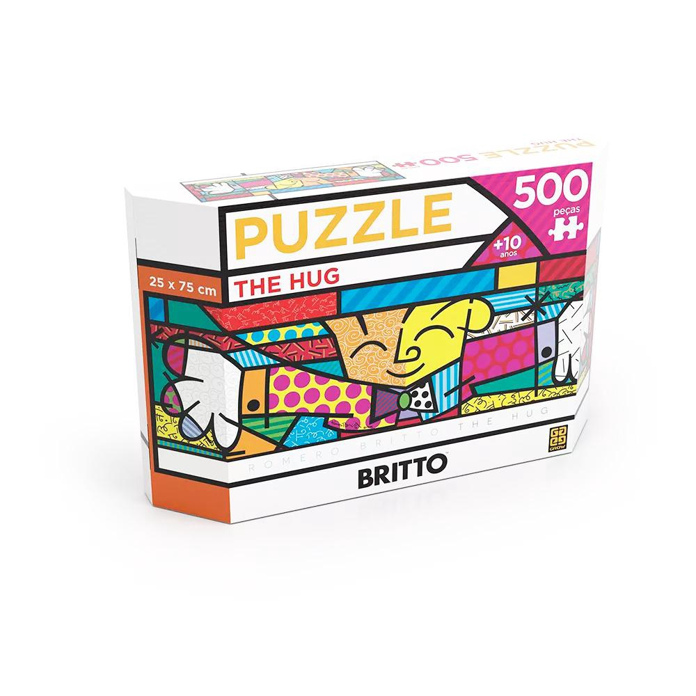 Puzzle Pe As Panorama Romero Britto The Hug Grow No Shoptime