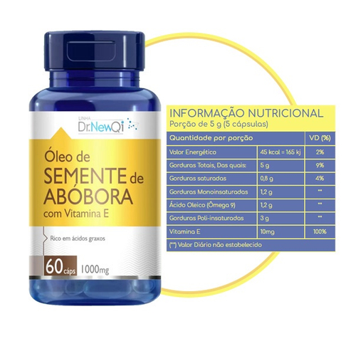 Óleo de Semente de Abóbora 1000mg 60 Cáps Upnutri kit X3 no Shoptime