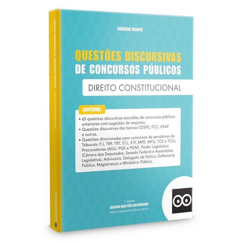 Quest Es Discursivas De Direito Constitucional Para Concursos P Blicos