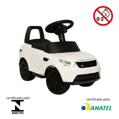 Mini Carro El Trico Infantil Branco Land Rover Discovery Importway Em