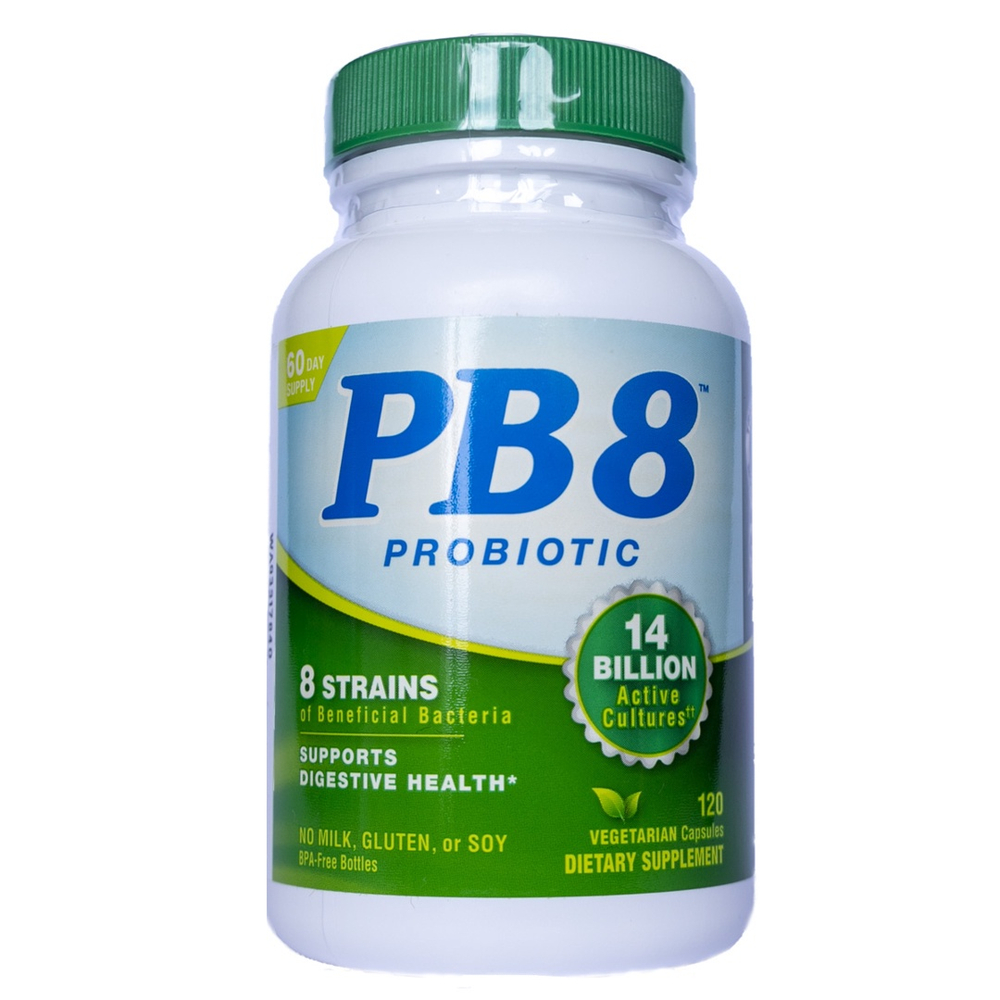 PB8 Probiotico vegano 14 bilhoes 120 Capsulas Nutrition Now Saúde