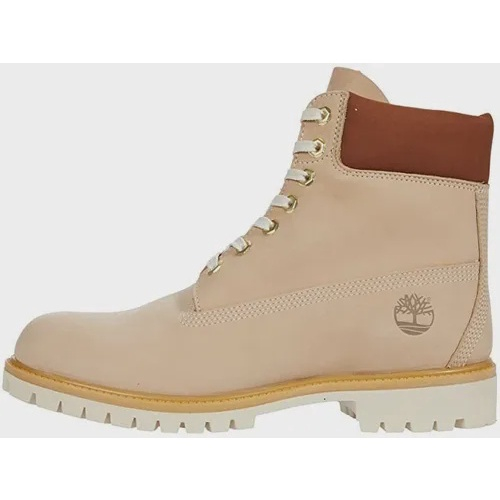 Bota Timberland Em Couro Feminina Masculina Yellow Boot 6 Marfim No