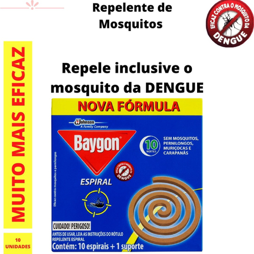 Repelente de Mosquito Baygon Espiral Nova Fórmula em Promoção Ofertas