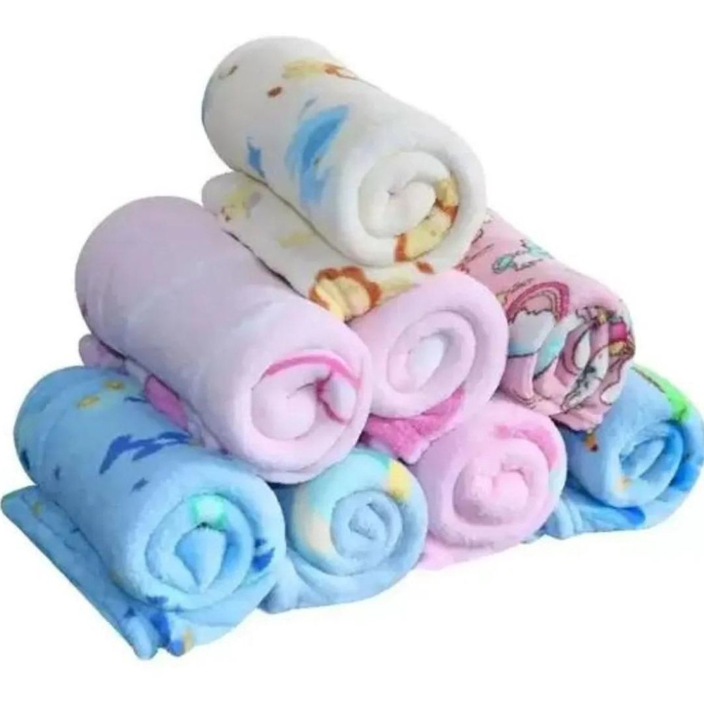 Kit 3 Peças Manta Infantil Soft Microfibra Bebe Estampado Menino Menina