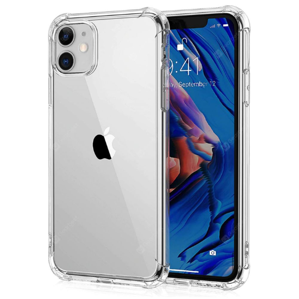 Capa Anti Shock Transparente Bordas Refor Adas Para Iphone Mini