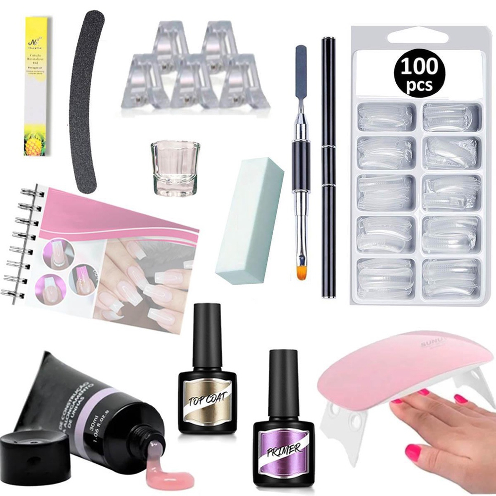 Kit Unha Gel Poligel Polygel Alongamento Unhas Molde F No Shoptime