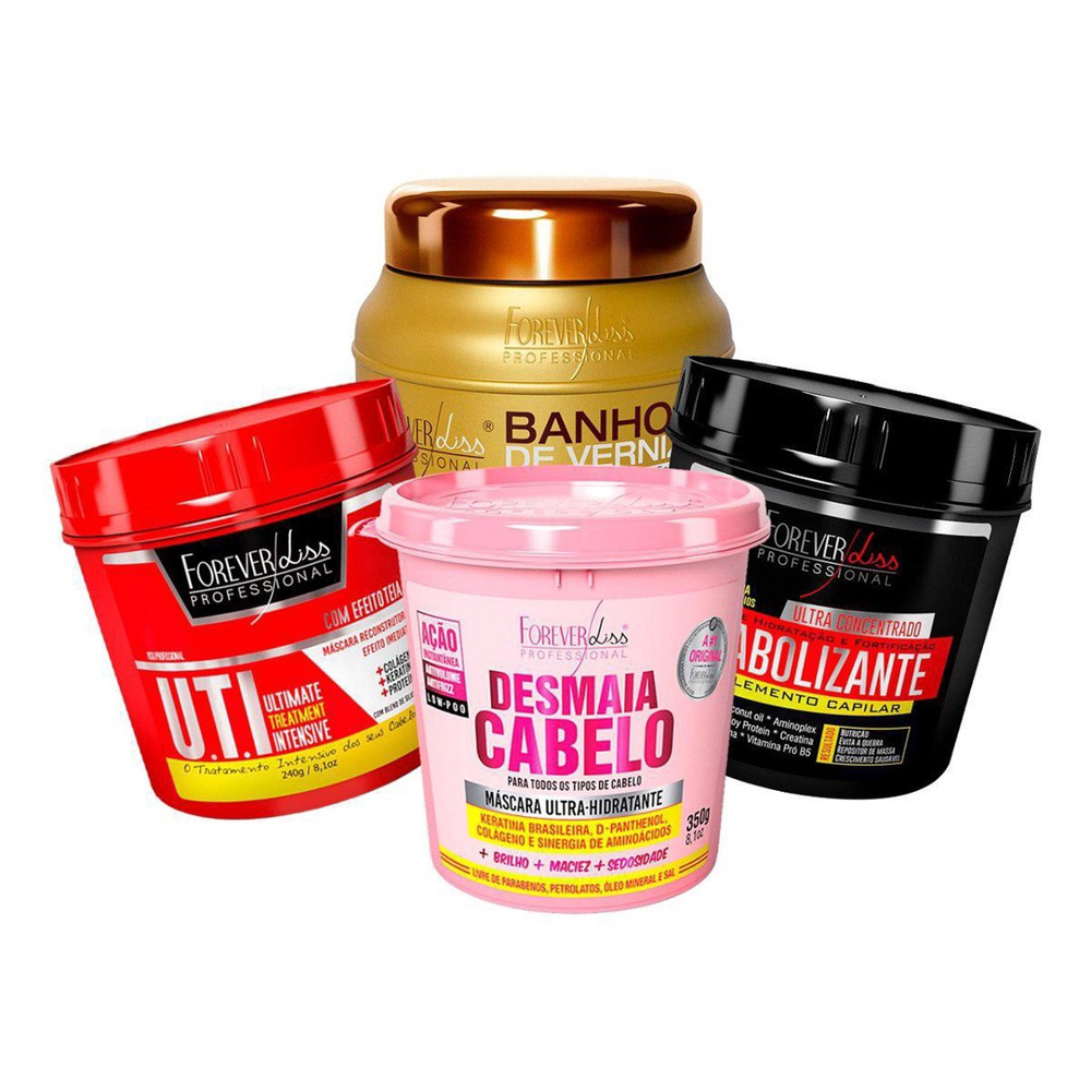 Kit Desmaia Cabelo Uti Anabolizante Banho De Verniz 250G Submarino