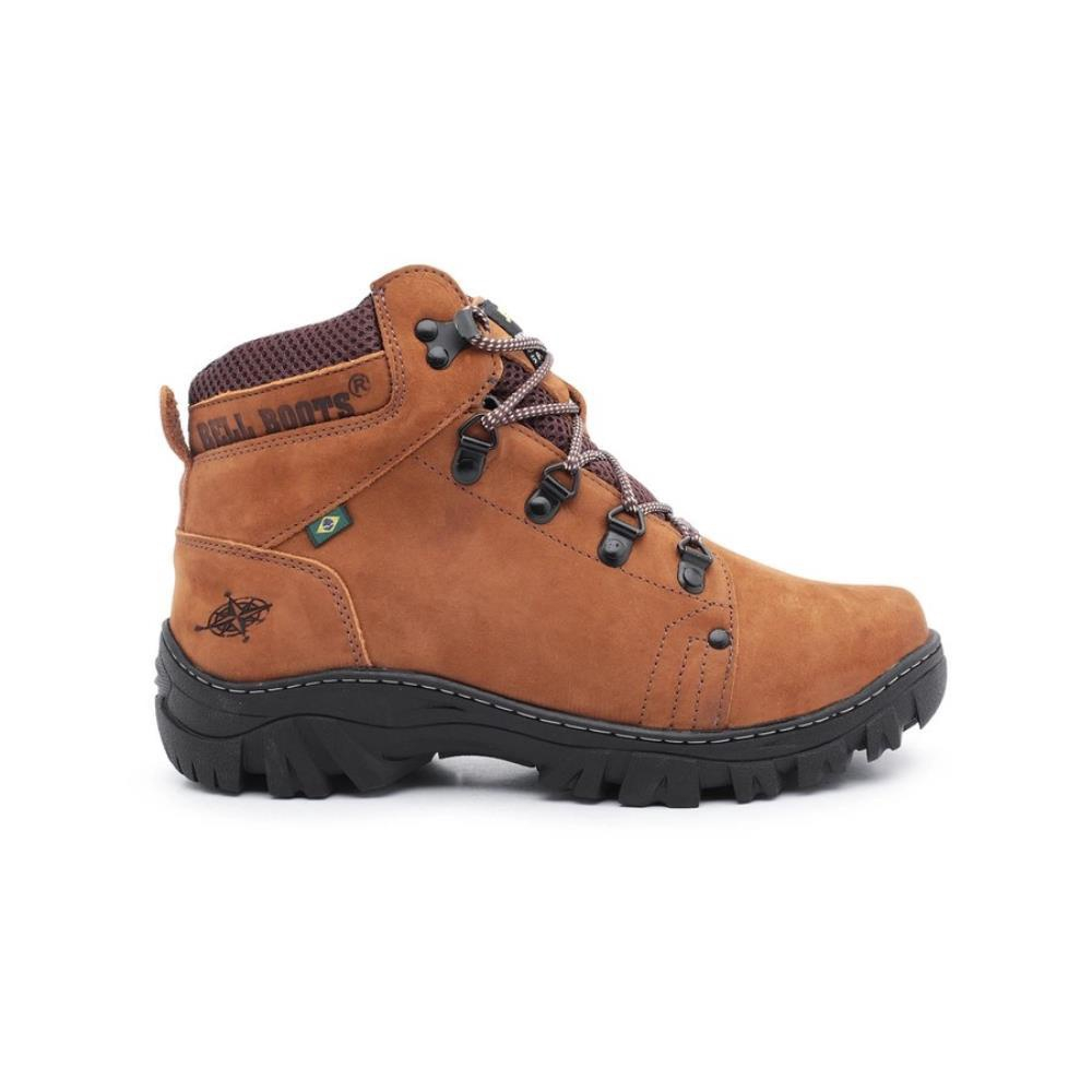 Bota De Couro Nobuck Adventure Masculina Bell Boots No Shoptime