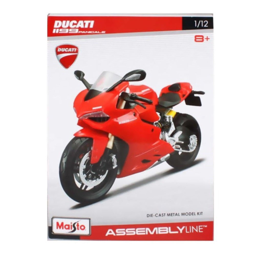 Miniatura Moto Ducati Panigale Vermelha Kit P Montar