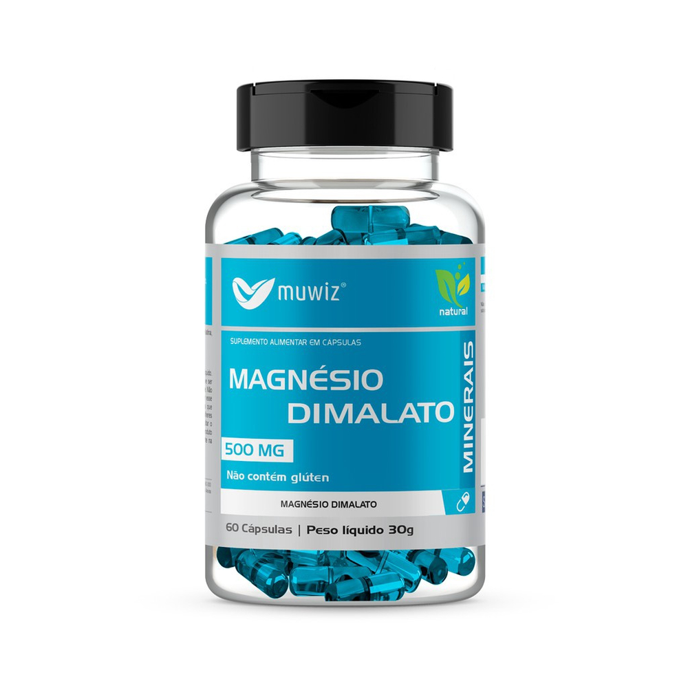 Magnésio Dimalato Muwiz 60 Cápsulas 500mg Submarino