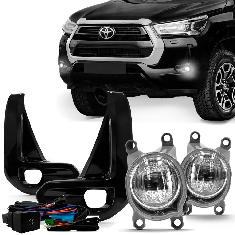 Kit Farol De Milha Hilux Full Led Auxiliar Neblina O