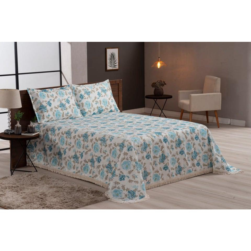 Colcha King Size Mariah 3 Un Jacquard Franja Cama Box No Shoptime