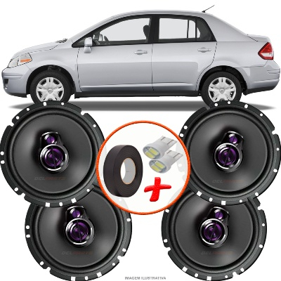 Kit Alto Falante Pioneer Nissan Tiida Ts Br X W Rms Ohms