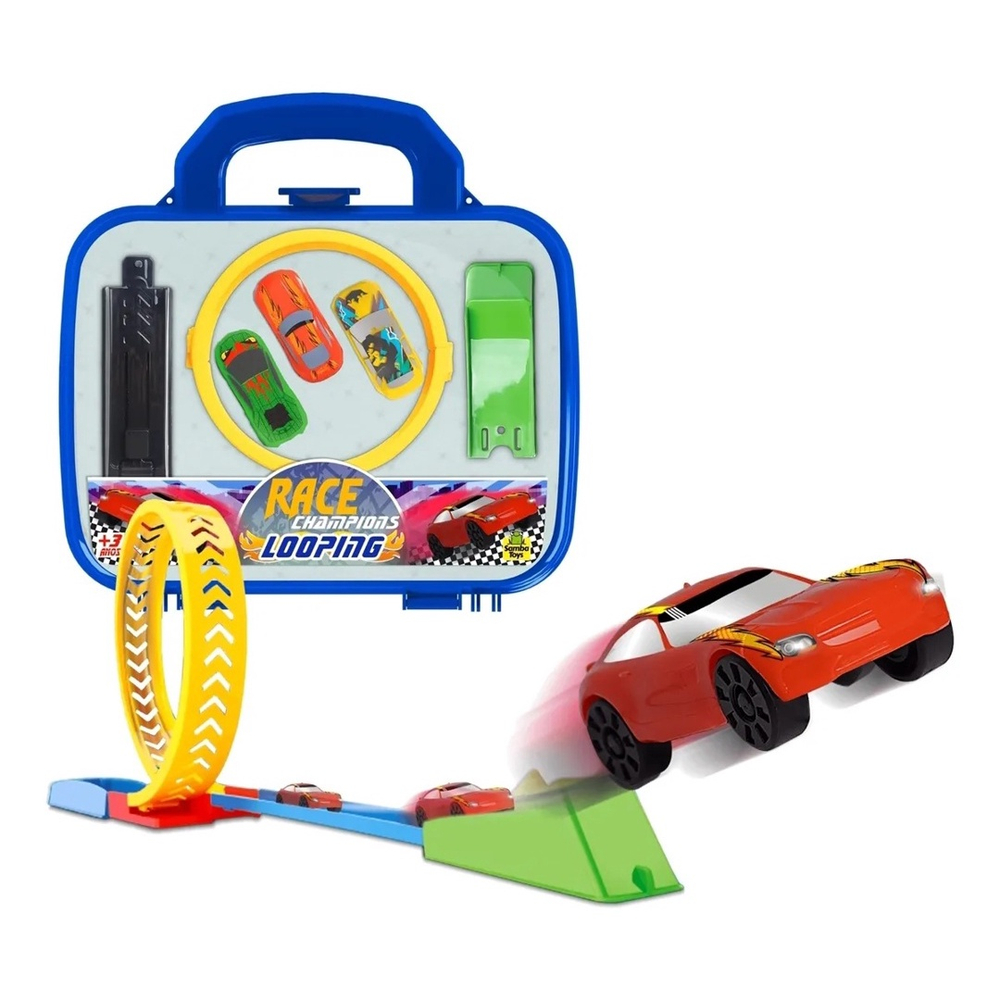 Pista Maleta Infantil Race Looping Samba Toys No Shoptime