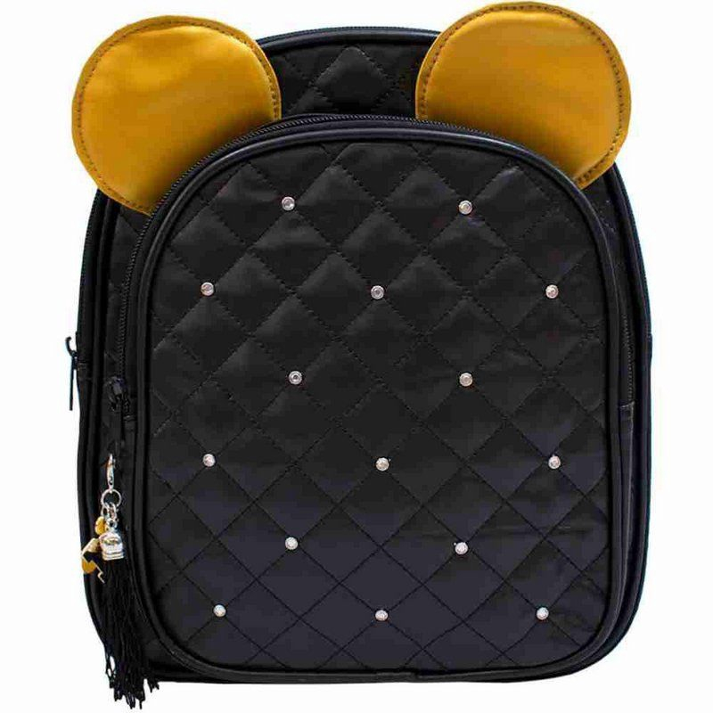 Mochila Preta Orelhas Mickey X X Cm Disney Submarino