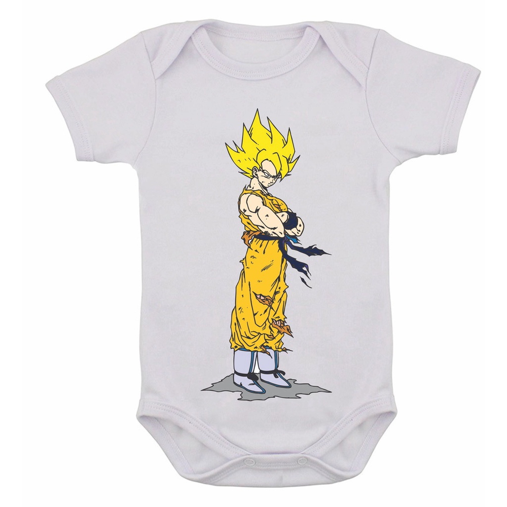 Body Infantil Dragon Ball Z Goku Super Saijin No Shoptime