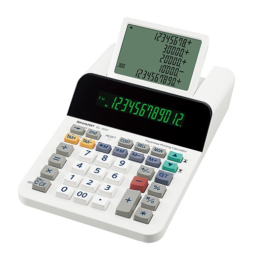 Calculadora Sharp EL 1501 Branco Con Tela No Shoptime