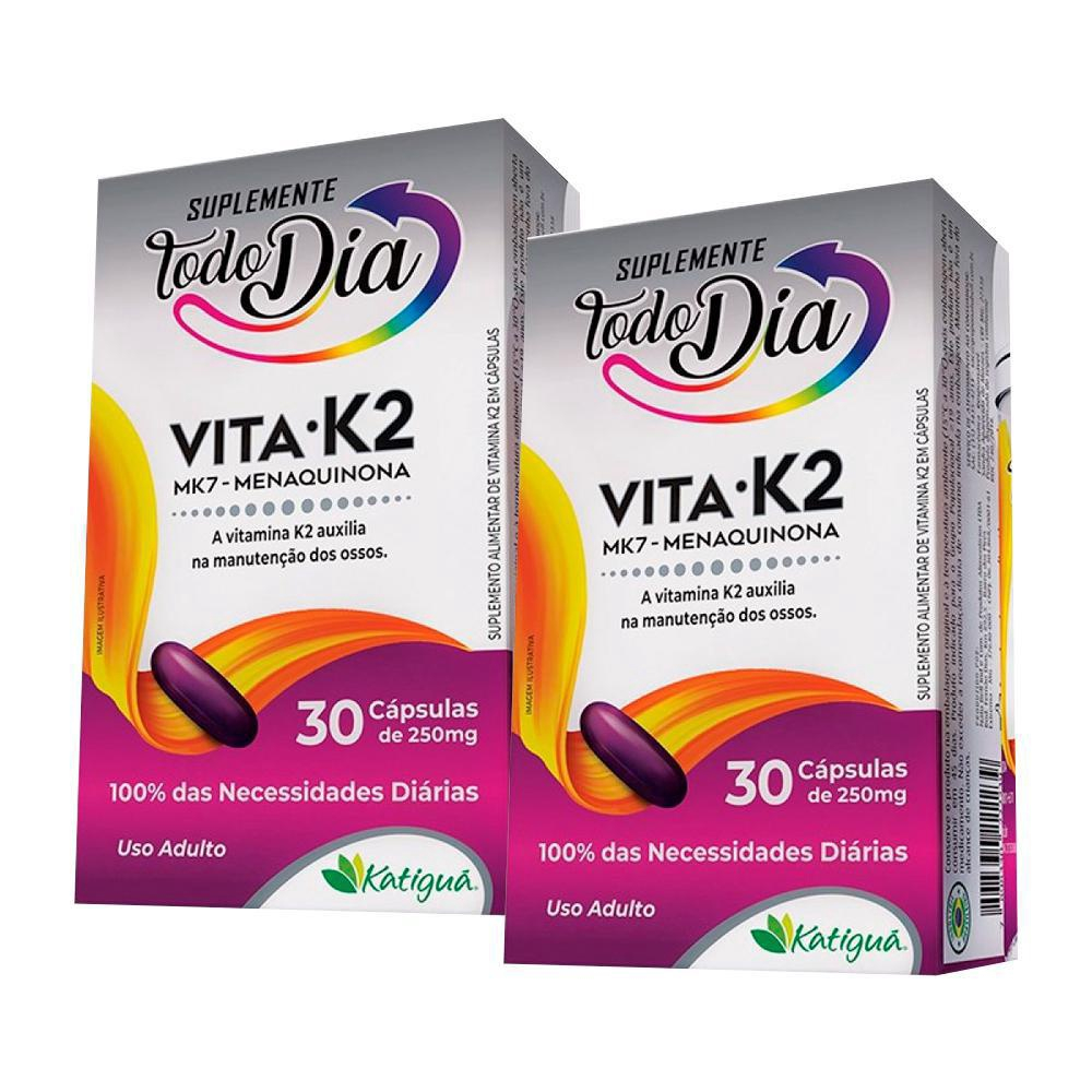 Vitamina K2 Mk 7 Menaquinona 2X De 30 Cápsulas Katiguá Submarino