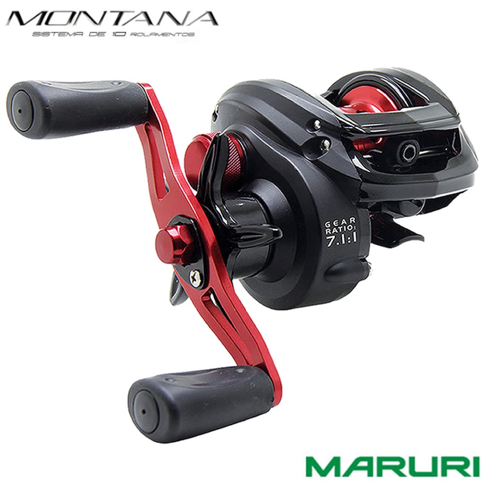 Carretilha Maruri Montana 10000 10 Rolamentos Drag 6 5kgs Esquerda