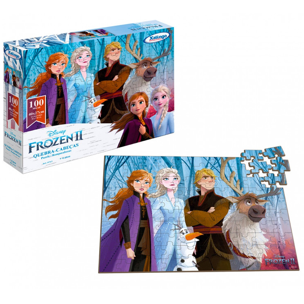 Quebra Cabe A Frozen Ii Disney Pe As Em Madeira Brinquedos