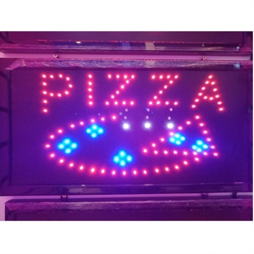 Placa Painel Led Letreiro Luminoso Açai Pizza Adega Diversos em