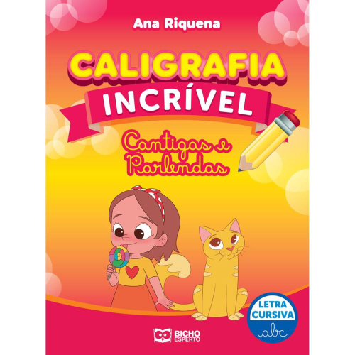 Livro Pedagogico Caligrafia Incrivel Letra Cursiva Titul Bicho