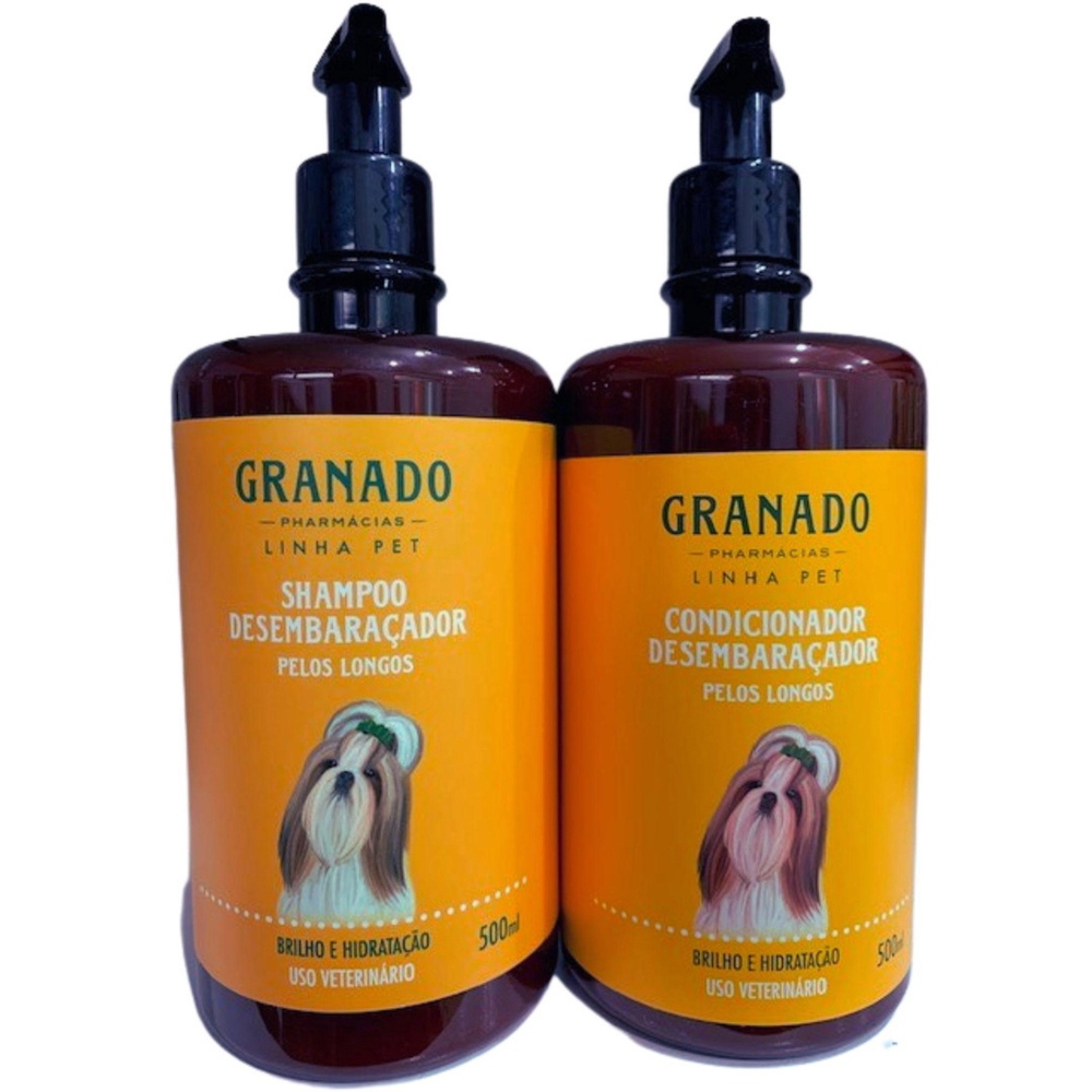 Kit Shampoo E Condicionador Desembaraçador Granado Pet 500Ml Submarino