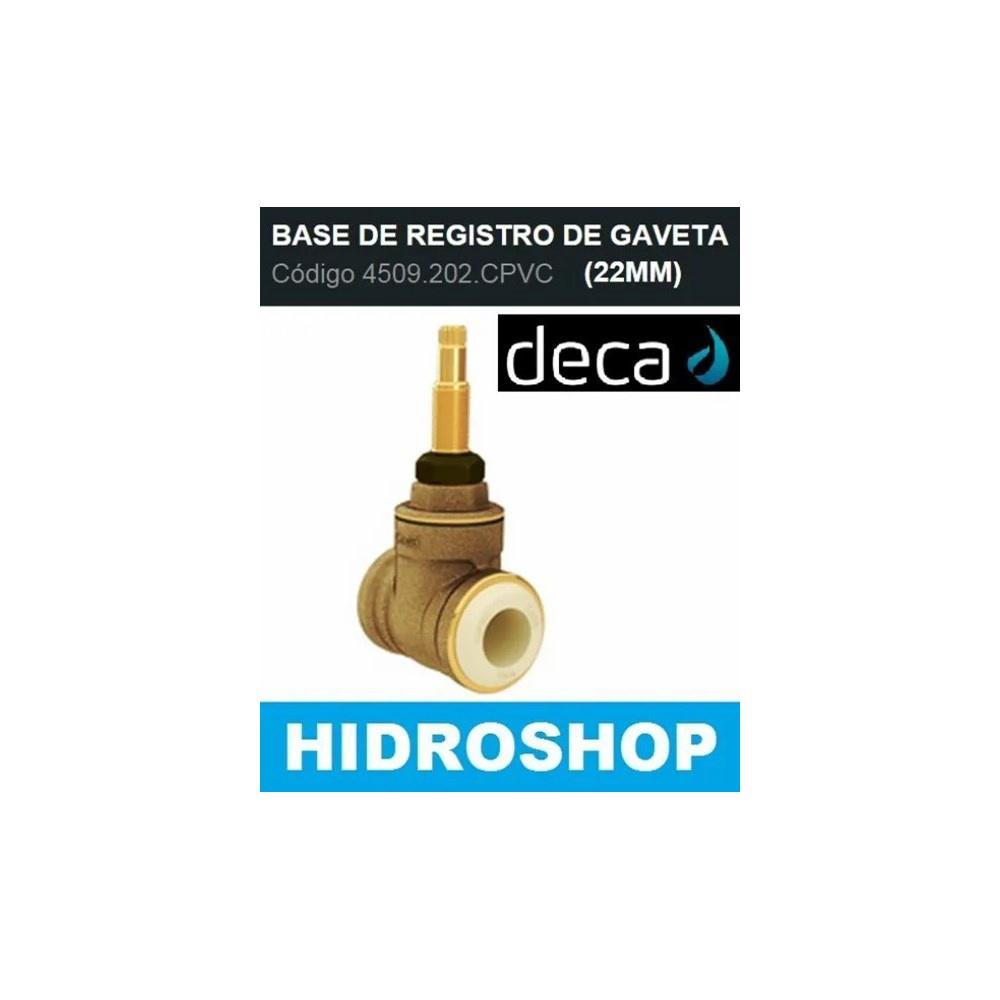 Base Para Registro De Gaveta Deca 3 4 Adaptador Cpvc 4509202CPVC