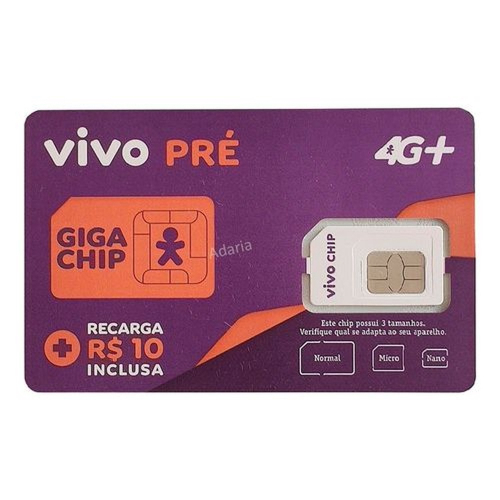 Chip Vivo Pr Pago C R Escolha Qualquer Ddd Ao Em Promo O